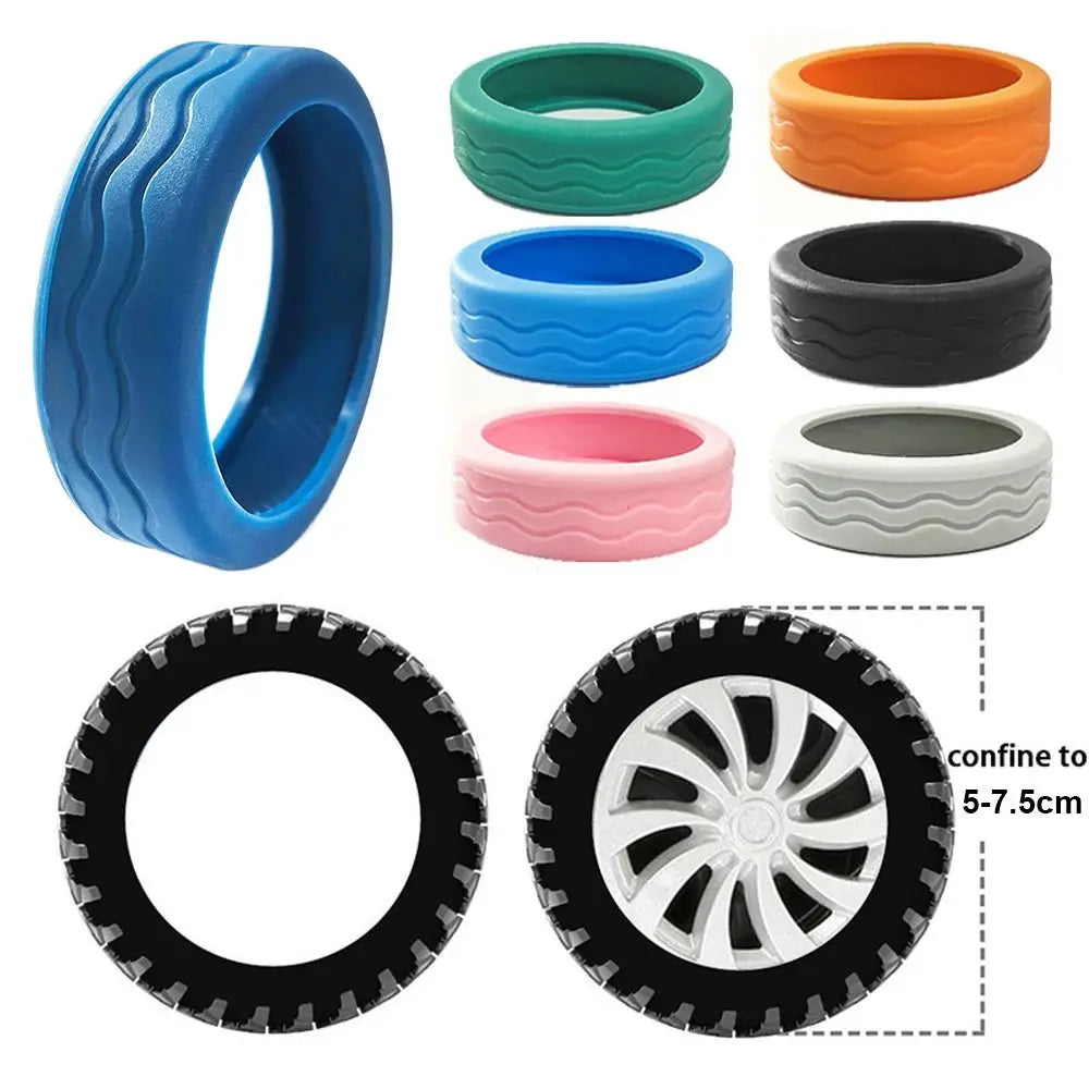 8PCS/Set Travel  Silicone Suitcase Wheels Protection