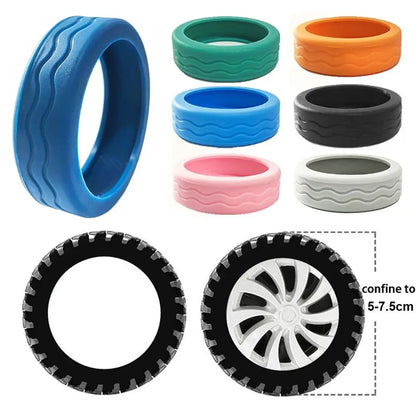 8PCS/Set Travel  Silicone Suitcase Wheels Protection